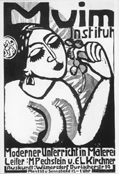 Ernst Ludwig Kirchner: Muim-Institut (Holzschnitt)