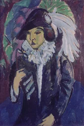 Dame im Park, 1912