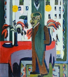 Max Liebermann in seinem Atelier, 1926