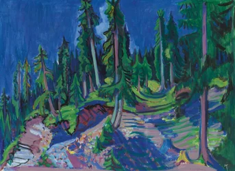 Studie eines Bergwaldes, 1936