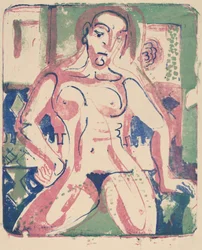 Nackte Frau