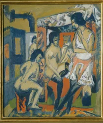 Aktstudien im Atelier