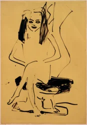 Ohne Titel (sitzende Marcella)