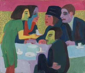 Szene im Café. Um 1926