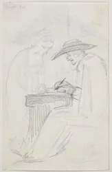 Studie zu "Der Briefschreiber und das Mädchen"