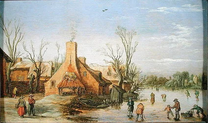 Ein Dorf im Winter, 1623