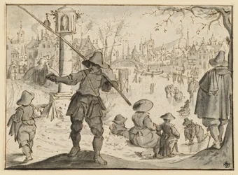 Der Winter (Die Monate Dezember und Januar), aus einer sechsteiligen Folge der zwölf Monate