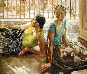 Zwei Mädchen, ca. 1935