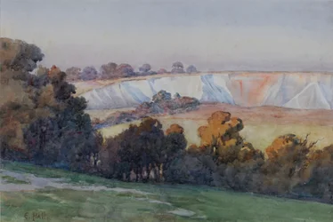 Coulsdon-Steinbruch von Farthing Downs