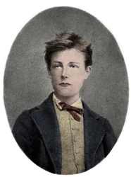 Arthur Rimbaud, französischer Dichter und Abenteurer - Porträt von Arthur Rimbaud (1859-1891) im Alter von 17 Jahren. Fotografie von Carjat