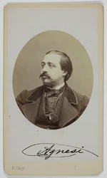 Porträt von Luigi Agnesi, 1833-1875, Opernsänger