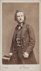 Porträt des Geigers und Komponisten Camillo Sivori