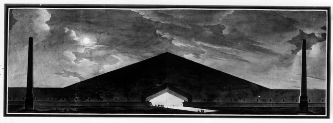 Grabmonument, „das die Gattung der Schattenarchitektur charakterisiert“ - E.L. Boullée.