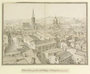 Teil des Colleges von Avignon: Blick auf einen Teil des Colleges von Avignon, 1617