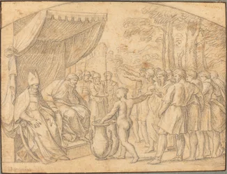 Das Losziehen zur Aufteilung des Gelobten Landes