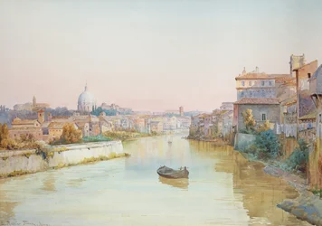Blick auf den Tevere von der Ponte Sisto