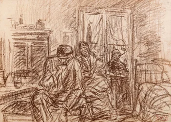 Antwerpener Familie in Kriegszeiten (Unterdrückte Wut)
