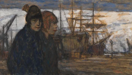 Frauen am Hafen