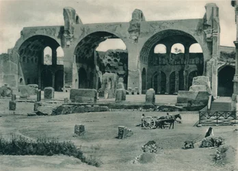 Maxentius- und Konstantinsbasilika auf dem Forum Romanum, Rom, Italien, 1927