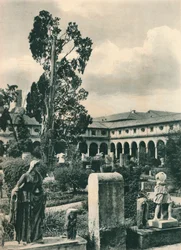 Garten im Museum der Diokletiansthermen, Rom, Italien, ca. 1926, 1927