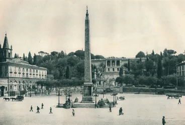 Piazza del Popolo und der Pincio-Hügel, Rom, Italien