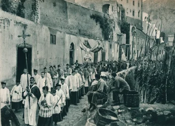 Prozession, Capri, Italien, 1927