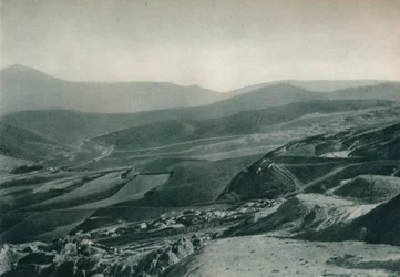 Ansicht der Schwefelminen, Agrigent, Sizilien, Italien, 1927