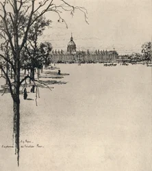 Die Esplanade von Les Invalides, 1915