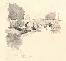 Die Pont St Michel, 1915