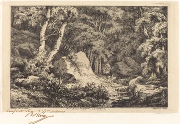 Au ravin de la faille, Auvergne, 1846