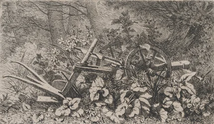 Der Pflug mit Klettenpflanzen, 1858