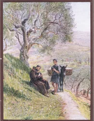 Der heilige Franziskus zähmt die wilden Turteltauben, 1919