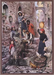 Der Wolf von Gubbio nach seiner Bekehrung