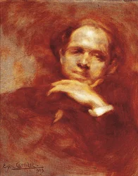 Porträt von Pau Casals, Cellist, Dirigent und spanischer Komponist (1876-1973) 1903