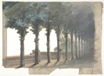 Entwurf für ein Bühnenbild an der Opéra, Paris, 1830-90