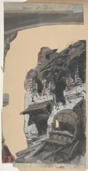 Entwurf für ein Bühnenbild an der Opéra, Paris