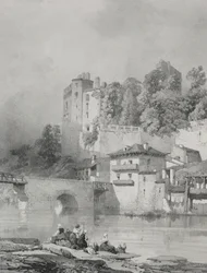Malerische und romantische Reisen im alten Frankreich. Bretagne: Schloss Clisson