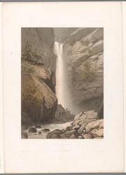 Ansicht des Dard-Wasserfalls