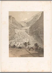 Blick auf den oberen Grindelwaldgletscher
