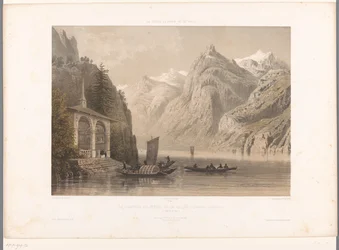 Blick auf die Tellskapelle am Vierwaldstättersee