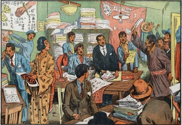 Erste Wahlen mit allgemeinem Wahlrecht in Japan