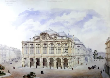 Opéra Garnier in Paris im Jahr 1850