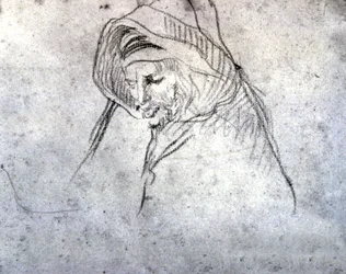 Berberalter Mann im Sahel