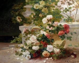 Korb mit Rosen