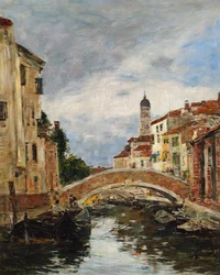 Ein kleiner venezianischer Kanal, 1895