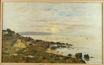 Klippen bei Benerville, Sonnenuntergang, 1897
