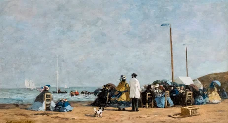 Crinolinen am Strand