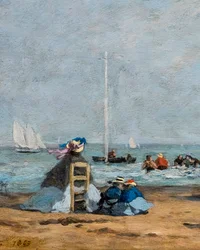 Crinolines am Strand (Detail)