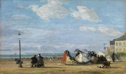 Kaiserin Eugénie (1826-1920) in Trouville