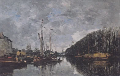 Kanal an der Allée Verte in Brüssel